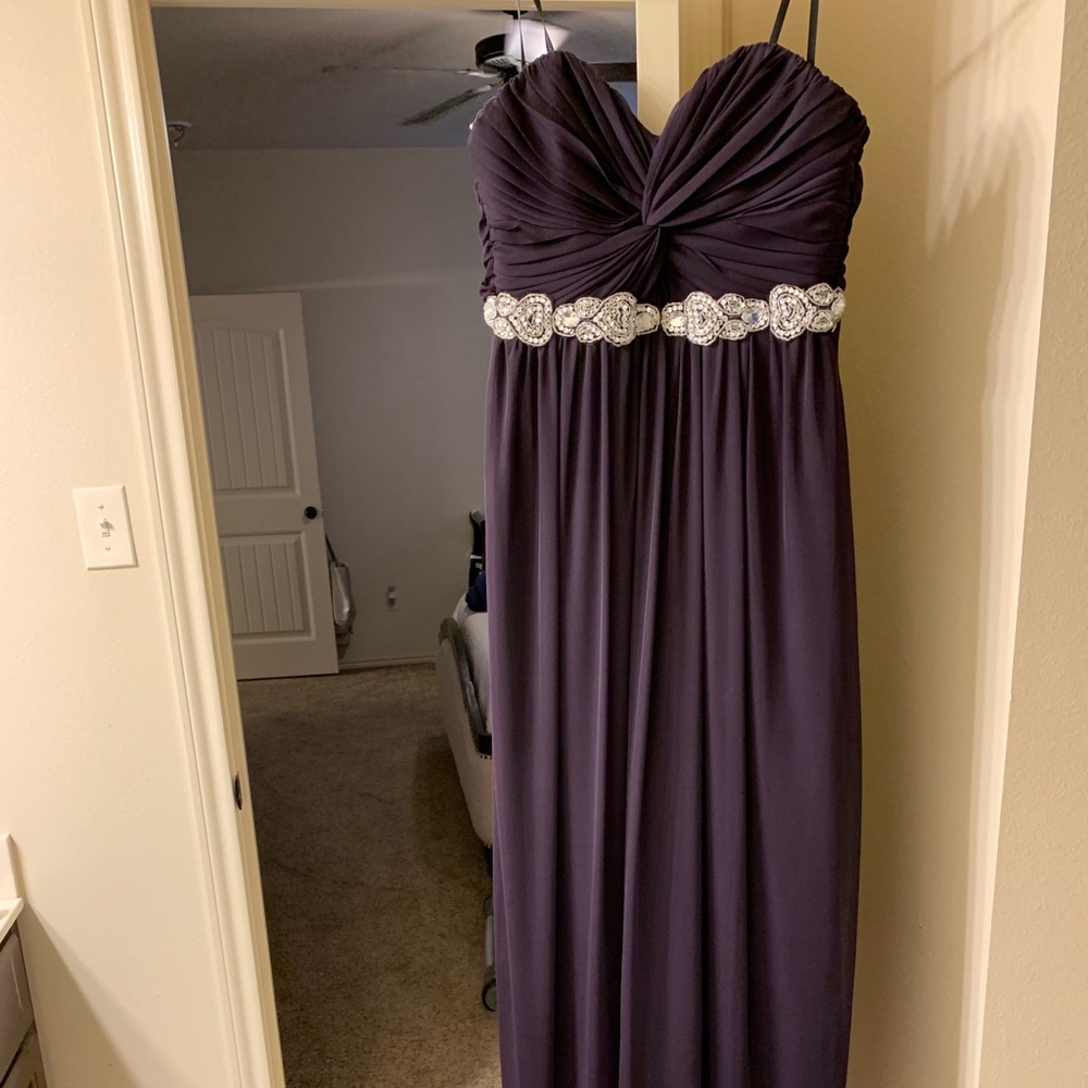 Egg plant size 1 bridesmaid dress